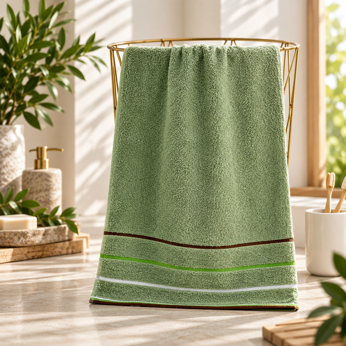 Perfect Living™ 100% Cotton Thickened Hand & Face Towels