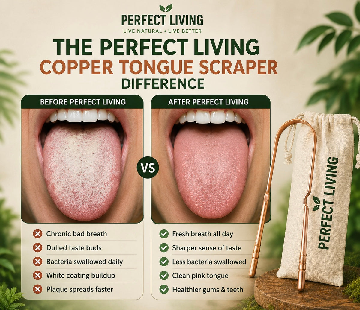 Perfect Living™ Copper Tongue Scraper