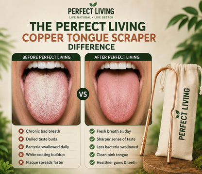 Perfect Living™ Copper Tongue Scraper