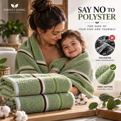 Perfect Living™ 100% Cotton Thickened Hand & Face Towels