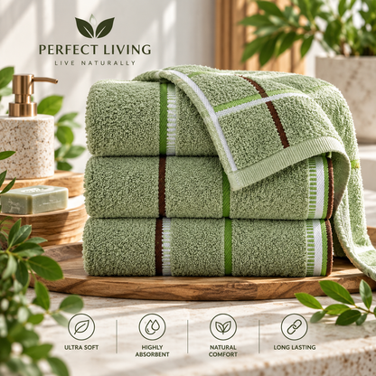 Perfect Living™ 100% Cotton Thickened Hand & Face Towels