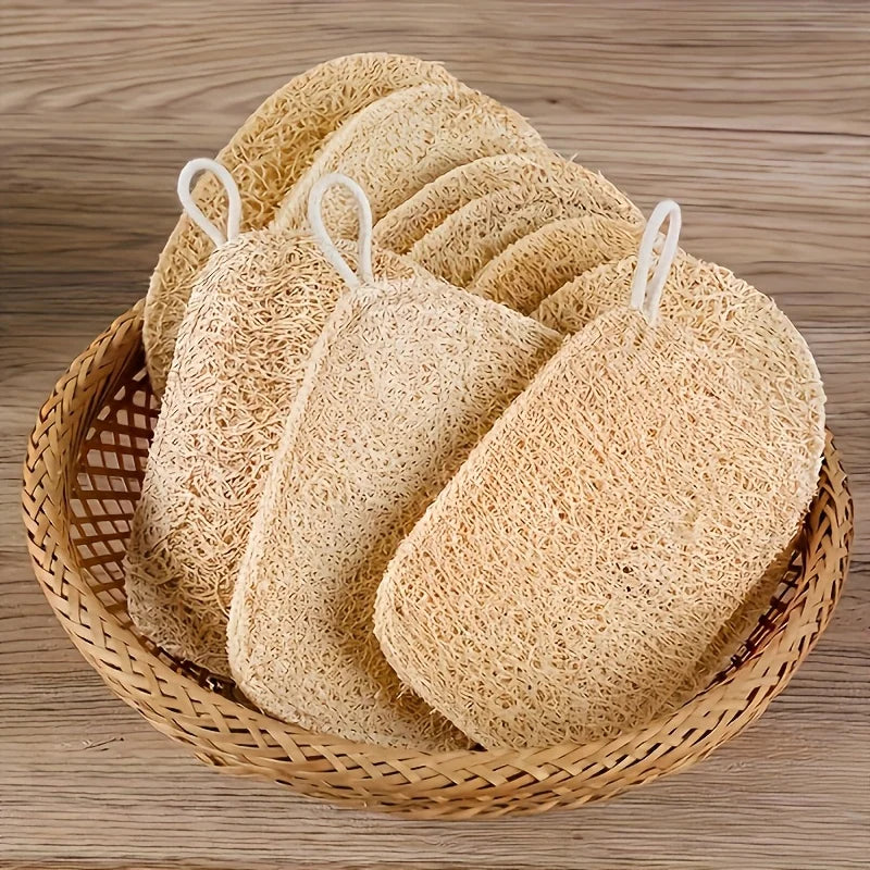 Perfect Living™ Natural Loofah Body Scrubber 6pcs